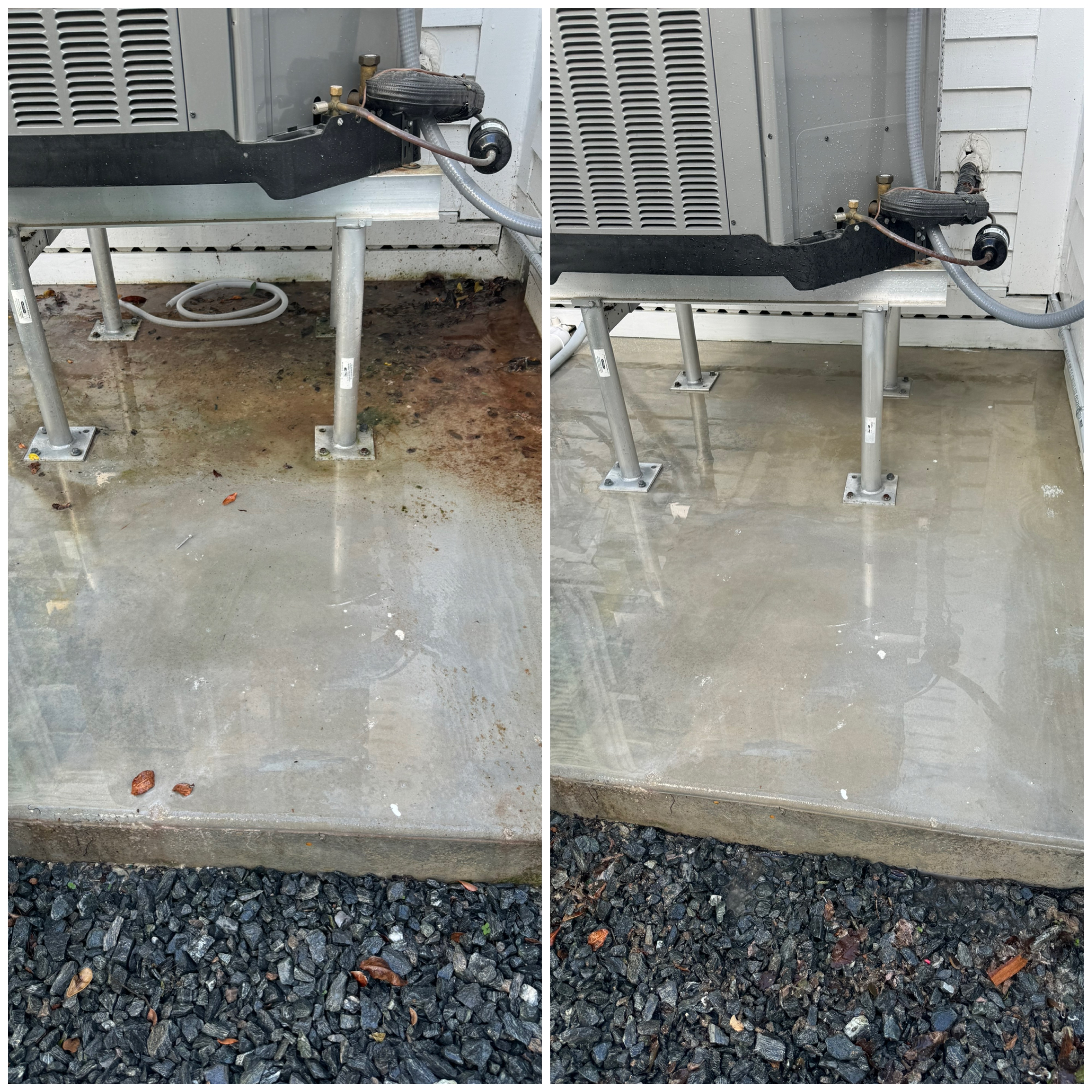 Rust Removal and concrete cleaning from A/C pad Thumbnail