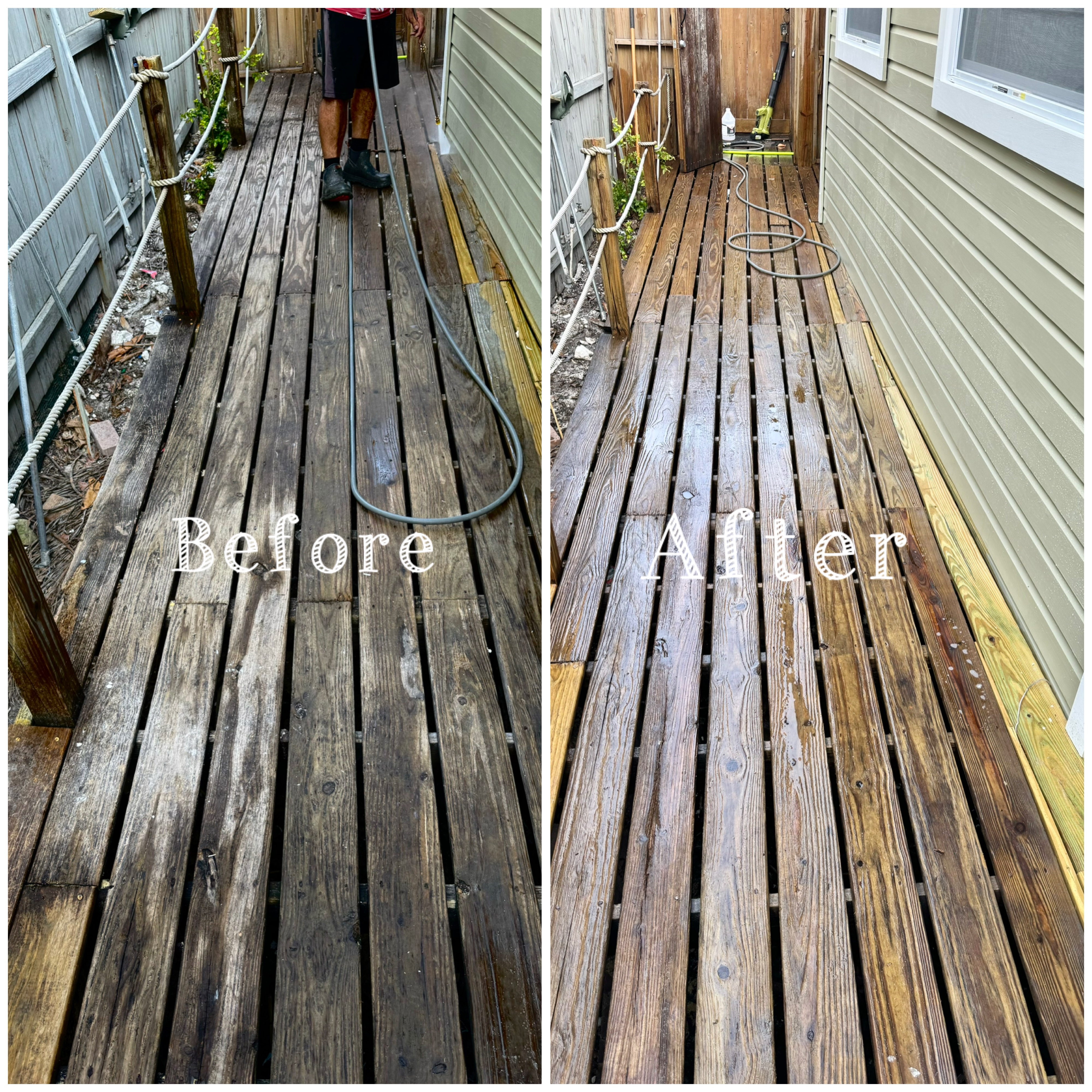 Wooden Deck Soft Wash Restoration Thumbnail